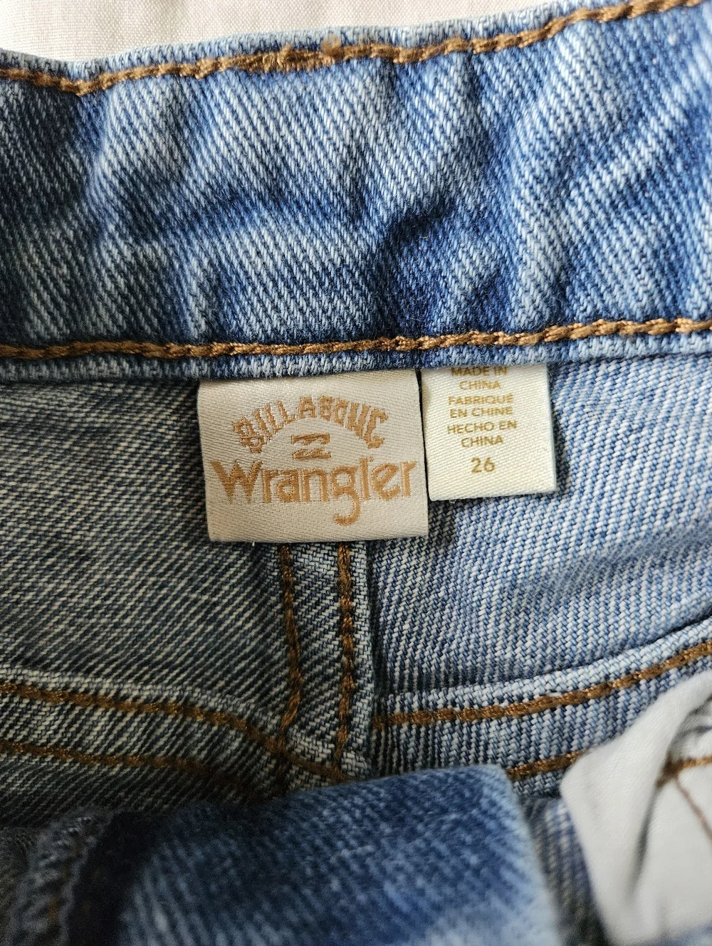 Billabong x Wrangler Showdown Patchwork Cut-Off Shorts - Size 26